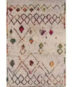 Beige Boho Chic Area Rug