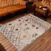 Beige Boho Chic Area Rug