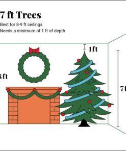 7 ft tree dimensions