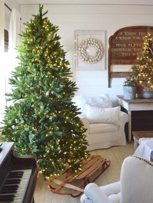 7.5′ King Fraser Fir Quick-Shape Artificial Christmas Tree Unlit