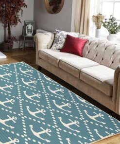 Blue Geometric Chic Area Rug