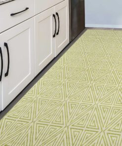 Green Geometric Area Rug