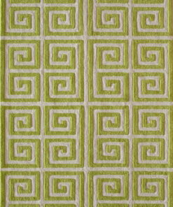 Green Geometric Area Rug