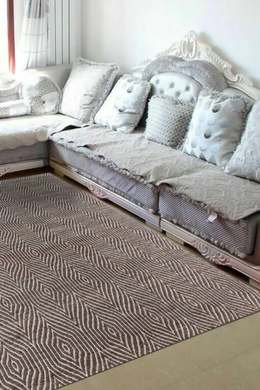 Grey Geometric Chic Area Rug