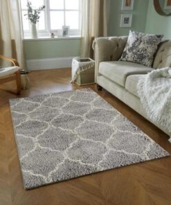 Grey Shag Area Rug