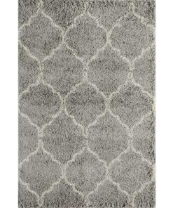 Grey Shag Chic Area Rug