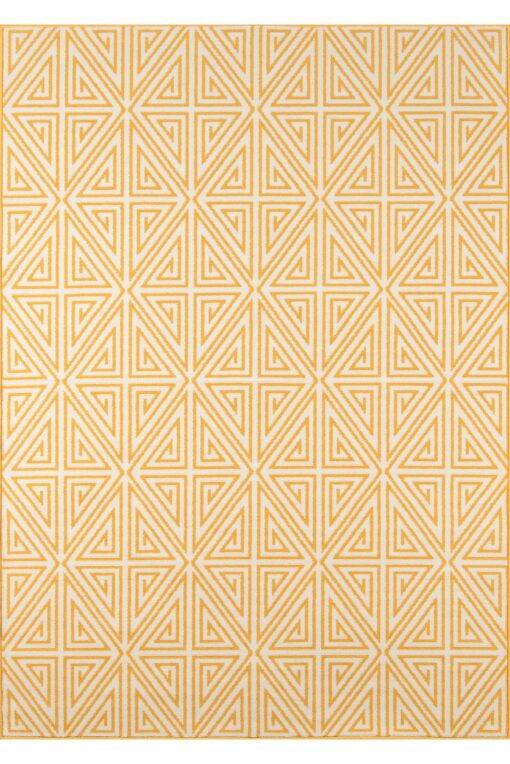 Ivory Geometric Area Rug