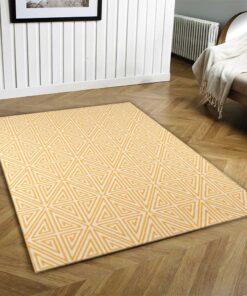 Ivory Geometric Chic Area Rug