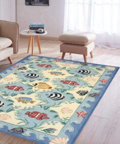 Multi Color Coastal Area Rug