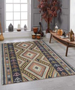 Multi-Color Flatweave Area Rug