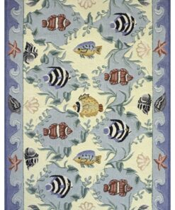 Multicolor Coastal Area Rug