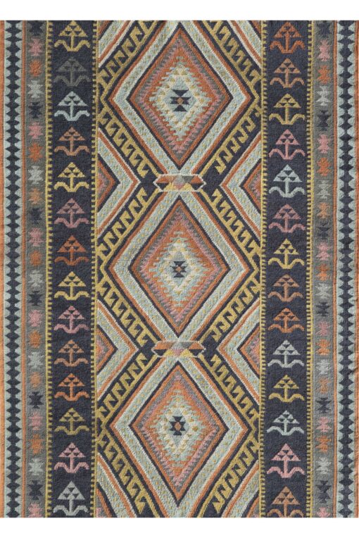 Multicolor Flatweave Area Rug