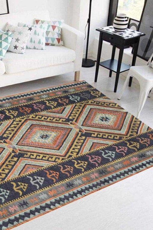 Multicolor Flatweave chic Area Rug