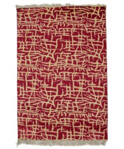 Red Contemporary chic Area Rug