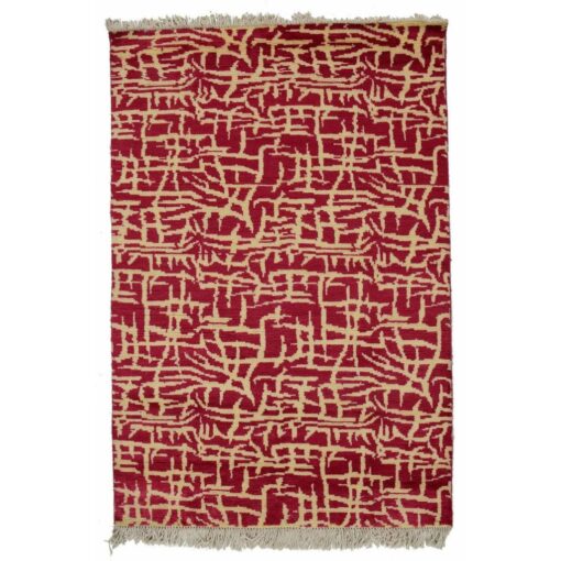 Red Contemporary chic Area Rug