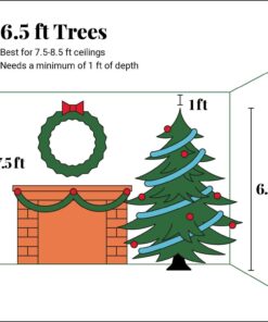 christmas tree dimensions