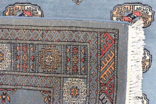 hand knotted Grey Bokhara Area chic Rug